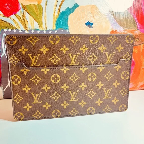 Louis Vuitton monogram pochette homme clutch bag - Picture 12 of 14